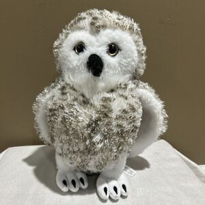 Snowy Owl Plush White 12 inch Stuffed Animal Toy‎ The Petting Zoo